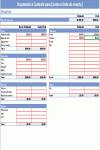 Planilha Padrão para Controle de Eventos - Orçamento Receitas e Despesas com Resultado e Gráfico