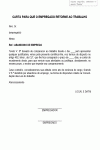 Carta Padrão de Abono de Emprego