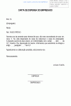 Modelo de Carta de Aviso Prévio do Empregado