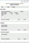 Formulário Padrão para Relato Ligações 0800 - Motoristas