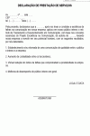 Declaração Padrão de Prestação de Serviço