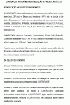 Modelo de Contrato de Patrocínio para a Execução de Projeto Artístico