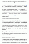 Modelo de Contrato de prestação de serviços de Transporte de Gás Natural