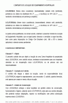 Miniatura de Modelo de Contrato de Locação de Cama Hospitalar