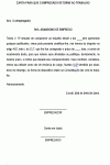 Carta Padrão para Comunicado para o Empregado - Abandono de Emprego