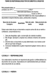 Miniatura de Modelo de Termo de Responsabilidade por Documentos e Arquivos – Documento para Controle, Guarda e Devolução de Registros Empresariais