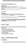 Miniatura de Modelo de Contrato de Prestação de Serviços de Recursos Humanos – Documento Profissional para Terceirização e Gestão de Pessoal