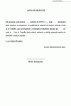 Carta Padrão para preposto para comparecimento em audiência trabalhista