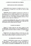 Modelo de Contrato de Seguro Direto de Automóvel - Ocorrência Sinistro Envolvendo o Carro