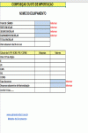 Modelo de Planilha de Cálculo sobre Importação