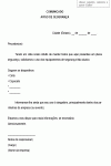 Modelo de Comunicado Aviso de Segurança