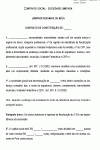 Modelo de Contrato de Sociedade Limitada - Uniprofissional ou Não