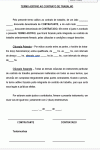 Modelo de Termo Aditivo ao Contrato de Trabalho Alteração de Horário