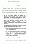 Modelo de Contrato de Confiabilidade - Termo de Confidencialidade - Prestação de Serviços