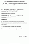 Modelo de Ata de Assembléia Geral Ordinária e Extraordinária para Associação