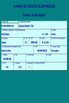 Ficha de Ponto Padrão para Empregado Funcionário em Excel - Cartão Ponto