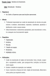 Modelo de Descrição de Cargo de Mecânico de Automóveis Automóvel em geral