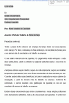 Carta Padrão para Oferta de Emprego Trabalho Vaga