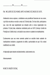 Carta Padrão para Comunicado sobre atraso no pagamento e inclusão do nome ao banco de dados do SPC SERASA