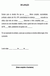 Modelo de Declaração de Uso de Linha de ônibus e gastos com locomoção