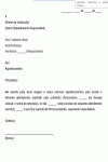 Carta Padrão para Agradecimento à empresa e/ou funcionário pelo atendimento