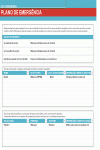 Planilha Padrão para Plano de Emergência Familiar - Informações para uma situação de SOS Socorro