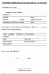 Solicitação Padrão para Requerimento de Progressão Funcional