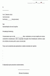 Modelo de Carta de Apresentação Comunicado sobre novo Inquilino