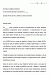 Modelo de Carta Denúncia Vigilância Sanitária ou Secretário de Saúde sobre higiene de Instituição da Saúde