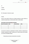 Carta Padrão para Comunicado sobre Débito de mensalidade de Contrato de Locação