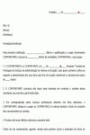 Carta Padrão para Notificação de Rescisão Distrato de Contrato de Administração Imobiliária