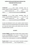 Modelo de Contrato de Prestação de Serviço de Fornecimento Entrega de Doces em geral