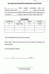 Declaração Padrão para Transporte de Bens móveis particulares