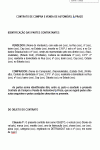 Modelo de Contrato de Compra e Venda de Automóveis Veículo Carro a Prazo