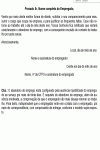 Modelo de Contrato Notificação de Abandono de Emprego