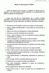 Regras Padrões para Normas Condutas Gerais do Empregado no Trabalho - Funcionário