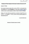 Modelo de Petição Declaração de Primeira Aquisição de Imóvel para Desconto do Sistema Financeiro de Habitação