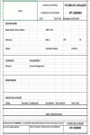 Fatura em Excel Padrão para Locação