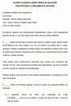 Modelo de Acordo e termo de qualidade e garantia para próteses e complementos capilares