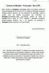 Modelo de Contrato de Mandato – Procuração - Novo CPC