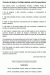 Contrato Padrão de Sigilo e Confidencialidade entre Pesquisadores