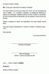 Petição Padrão Convite para Testemunhar em Audiência Trabalhista