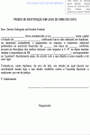 Modelo de Pedido de Restituição em Caso de Erro de Fato