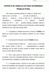 Petição Padrão de Trabalho de Prazo Determinado Trabalho Rural