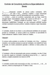 Modelo de Contrato de Consultoria Jurídica na Especialidade do Direito