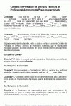 Petição Padrão de Prestação de Serviços Técnicos de Profissional Autônomo de Prazo Indeterminado