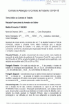 Modelo de Contrato de Alteração no Contrato de Trabalho COVID-19