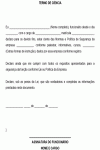 Termo Padrão de Ciência sobre cumprimento da Política de Segurança da Empresa