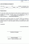 Modelo de Petição Carta para Cliente a Fim de Renunciar ao Mandato Outorgado