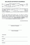 Petição Padrão de Declaração de Emprego para Condenado em Regime Semi Aberto